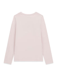T-shirt M. Comp. Rosa Bébé para Menina - GUESS
