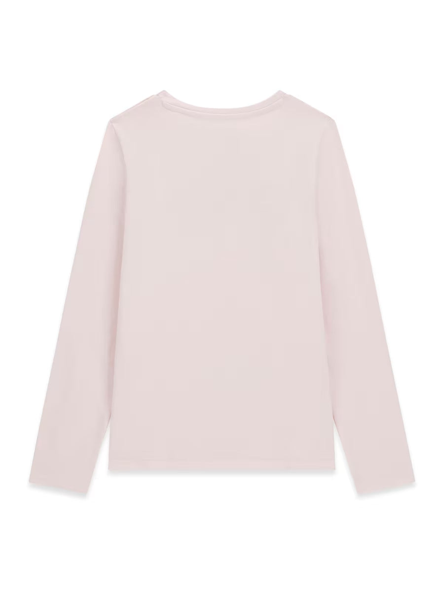 T-shirt M. Comp. Rosa Bébé para Menina - GUESS