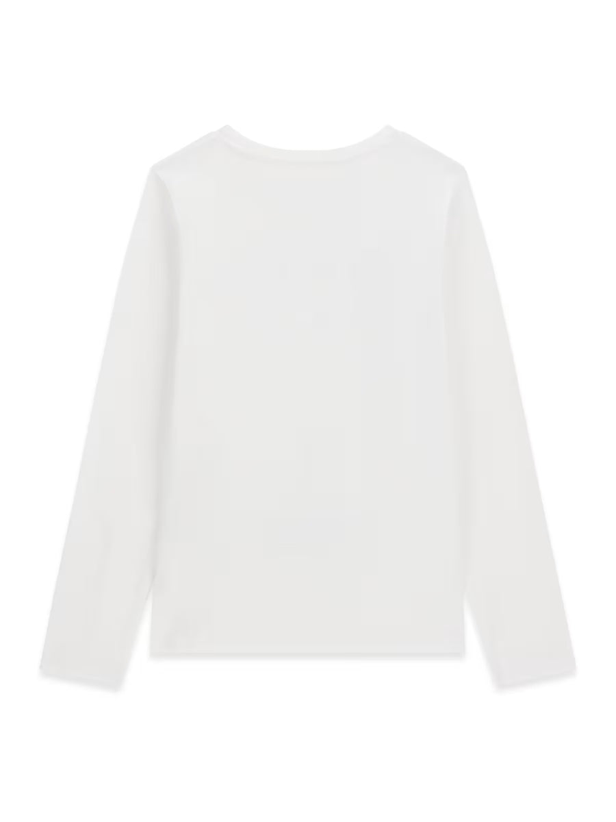 T-shirt M. Comp. Branco para Menina - GUESS