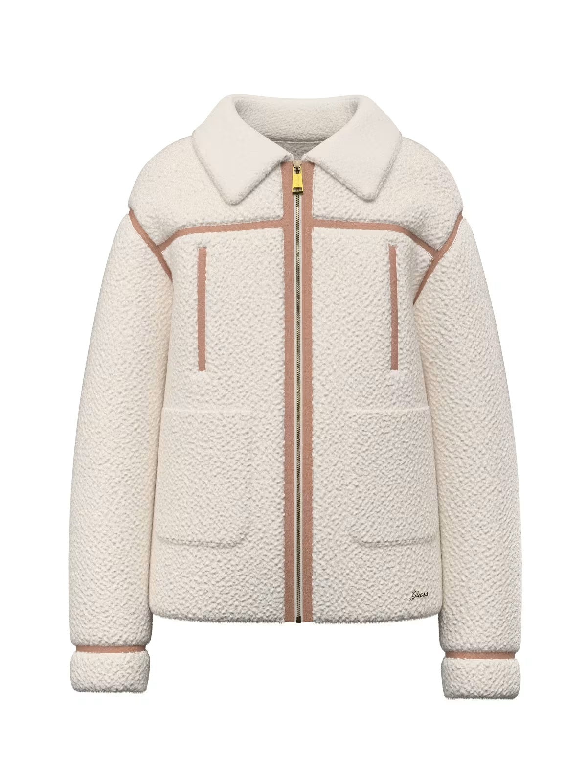 Blusão Creme / Pérola para Menina - GUESS