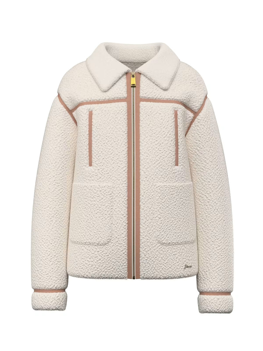 Blusão Creme / Pérola para Menina - GUESS