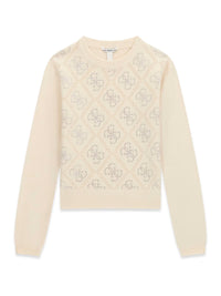 Camisola Creme / Pérola para Menina - GUESS