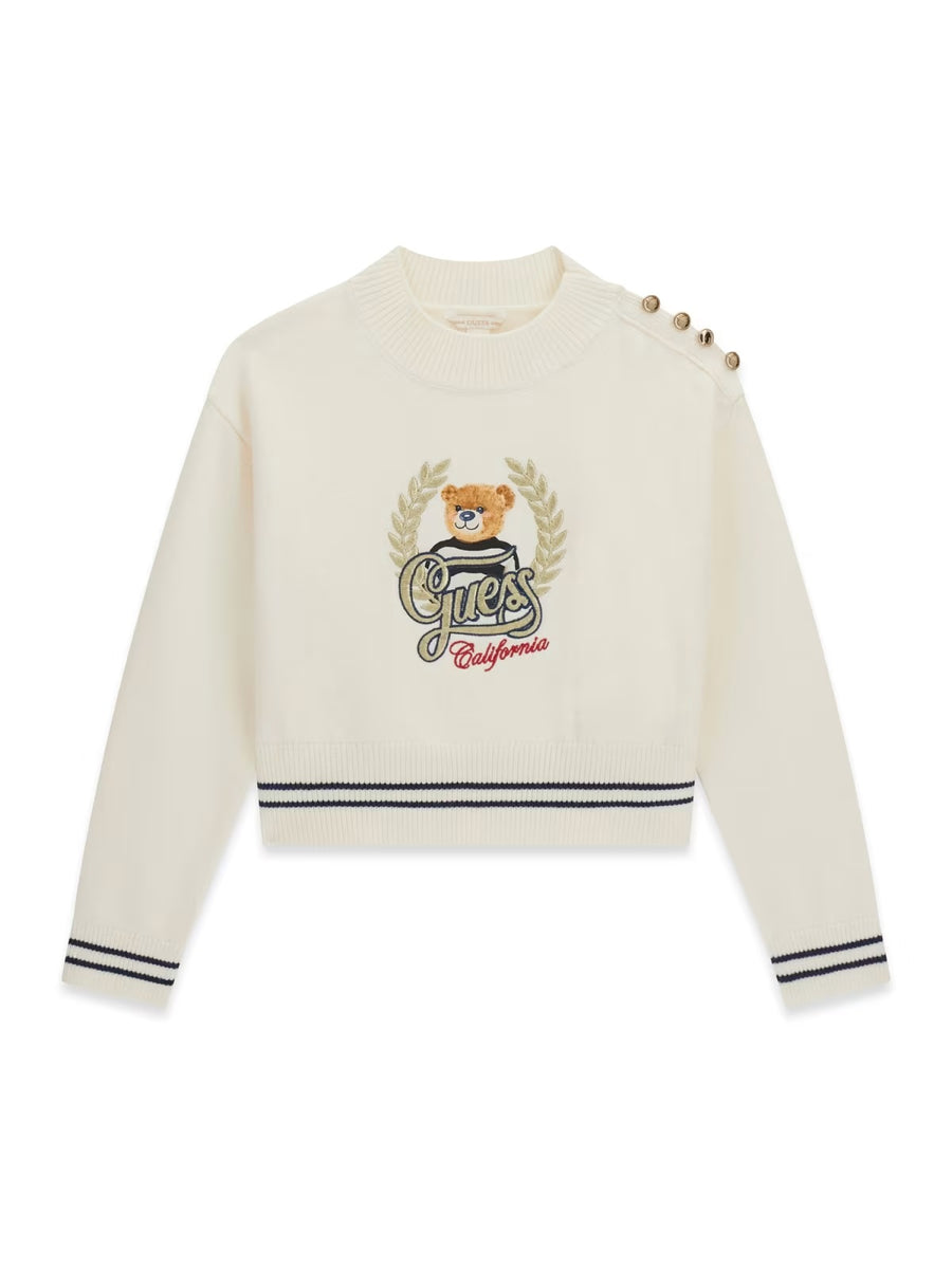 Camisola Creme / Pérola para Menina - GUESS