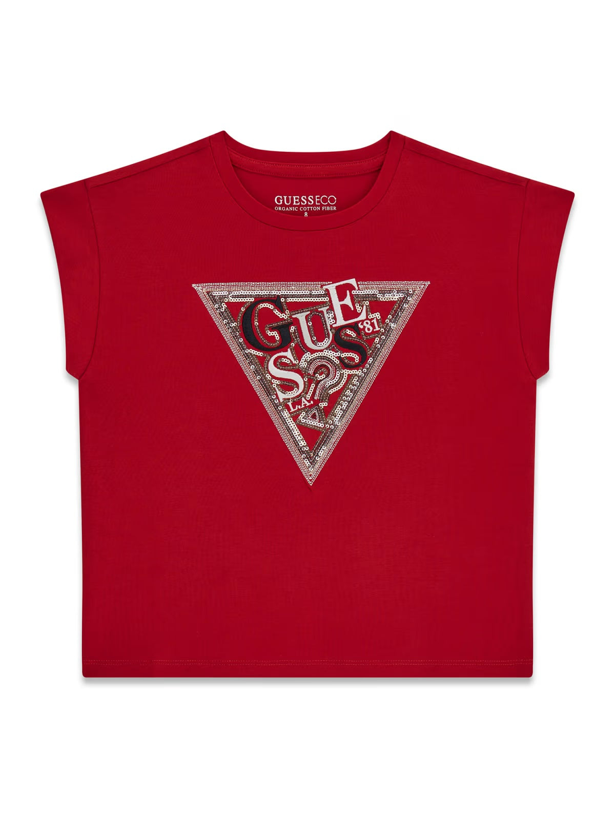 T-shirt Vermelho Escuro para Menina - GUESS