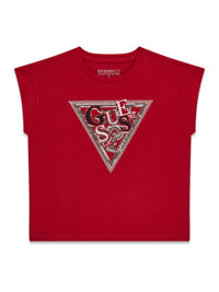 T-shirt Vermelho Escuro para Menina - GUESS