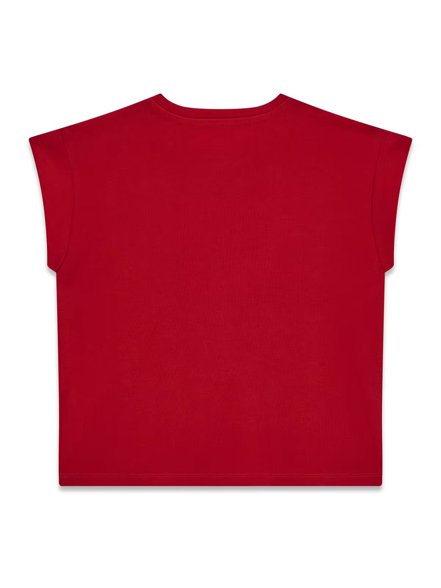 T-shirt Vermelho Escuro para Menina - GUESS