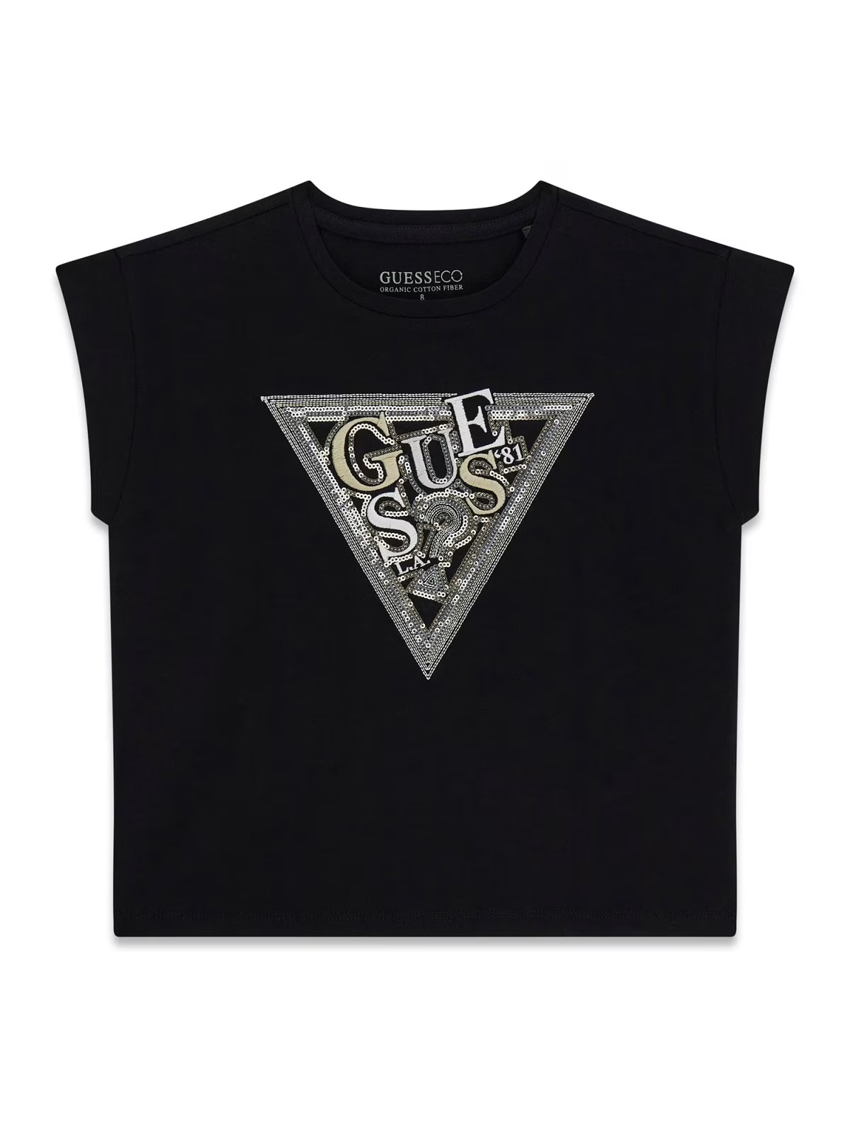 T-shirt Preto para Menina - GUESS