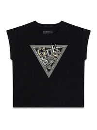 T-shirt Preto para Menina - GUESS
