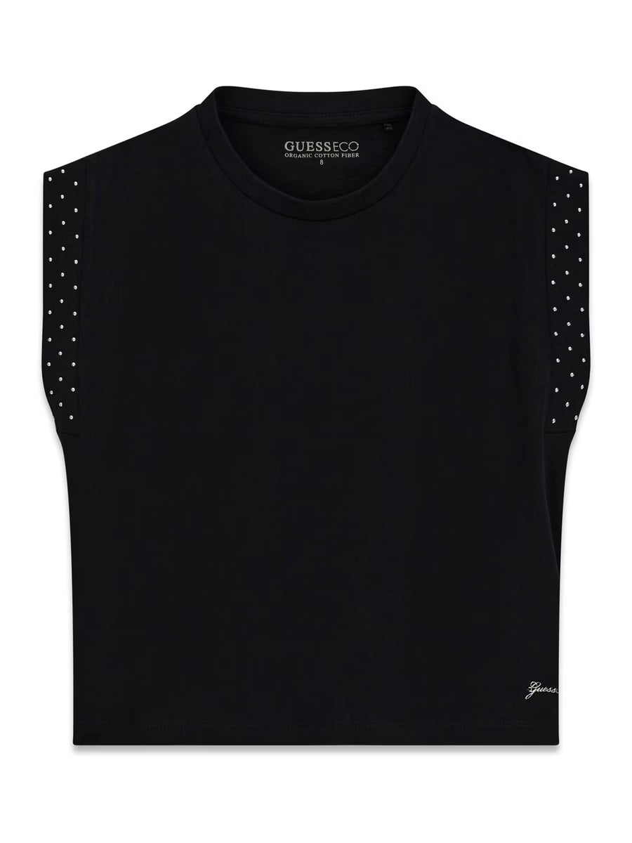 T-shirt Preto para Menina - GUESS