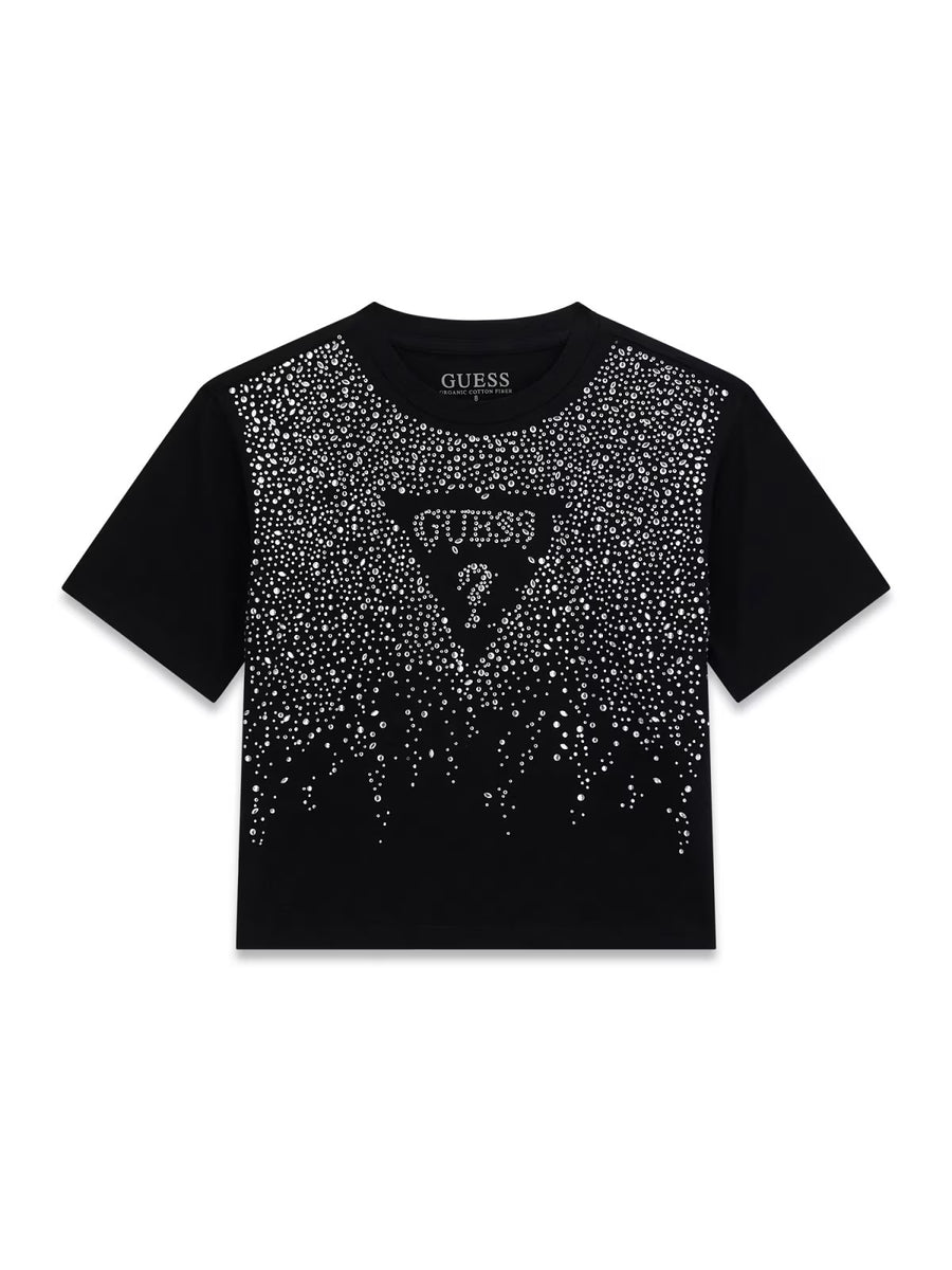 T-shirt Preto para Menina - GUESS