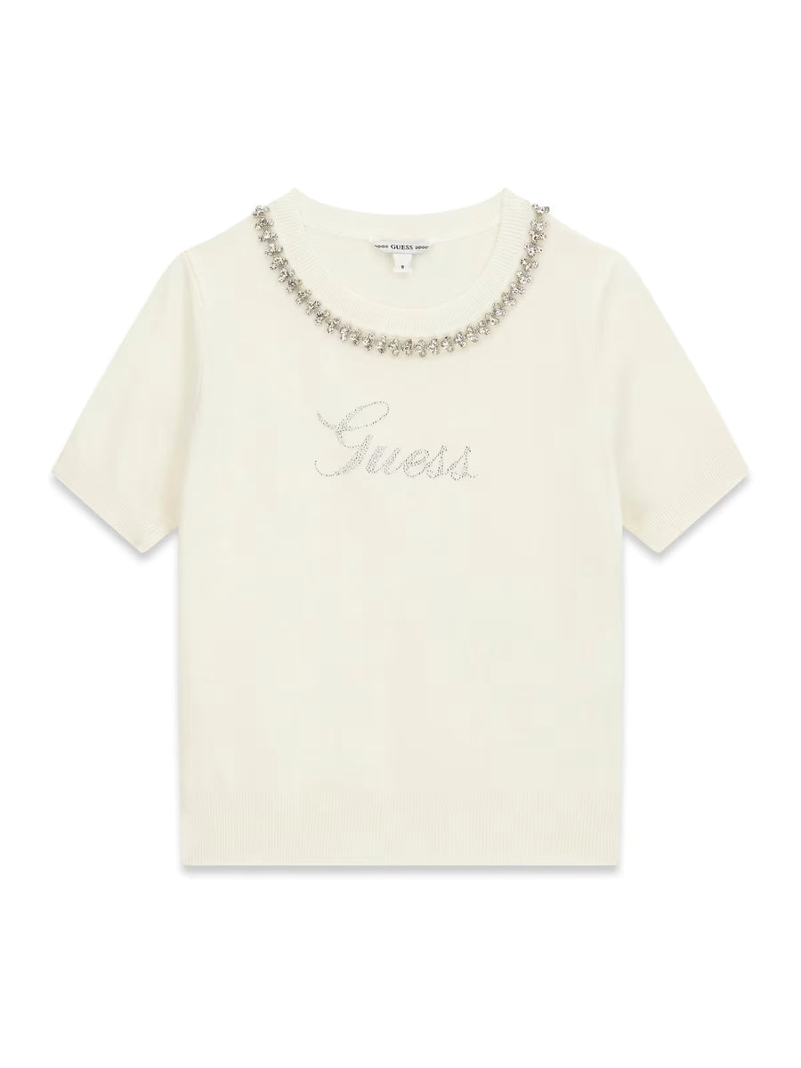 Camisola Creme / Pérola para Menina - GUESS