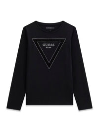 T-shirt M. Comp. Preto para Menina - GUESS