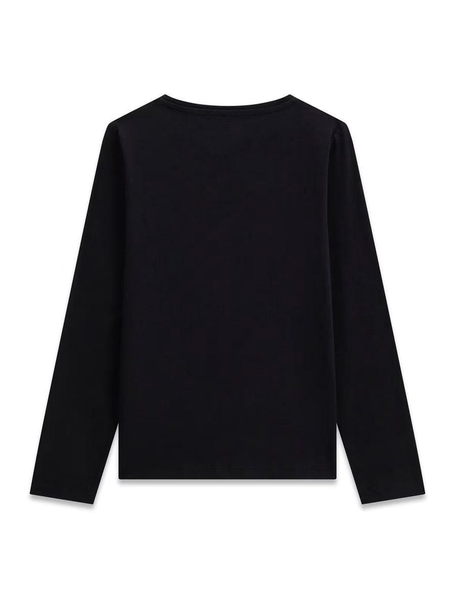 T-shirt M. Comp. Preto para Menina - GUESS
