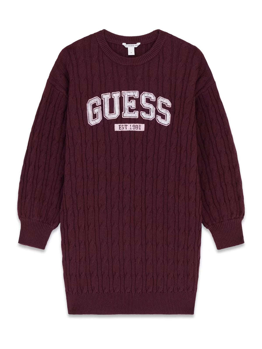 Vestido Bordeaux para Menina - GUESS