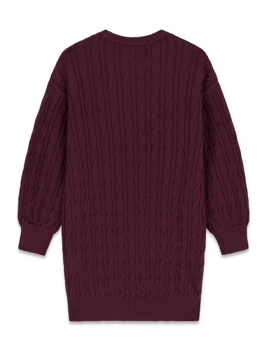 Vestido Bordeaux para Menina - GUESS