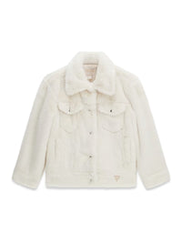 Blusão Creme / Pérola para Menina - GUESS