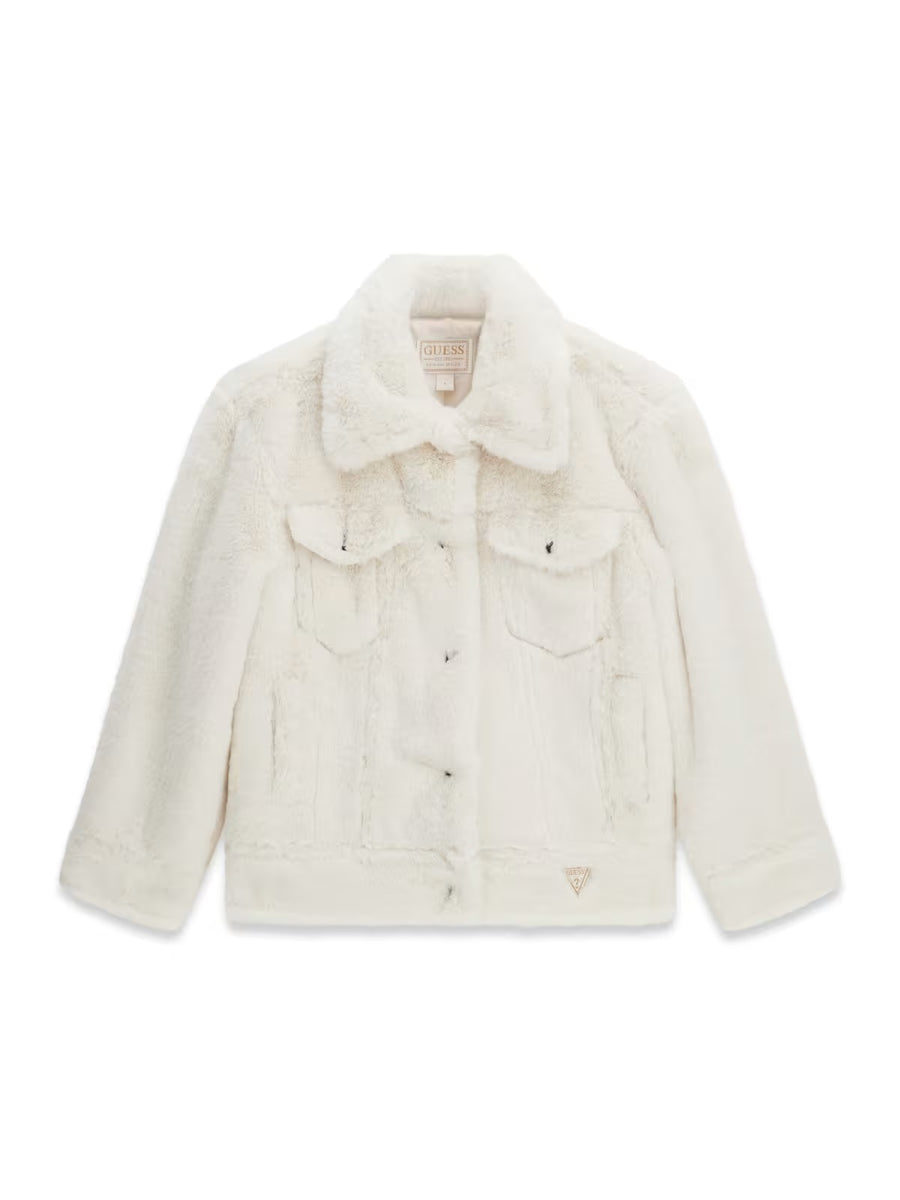 Blusão Creme / Pérola para Menina - GUESS