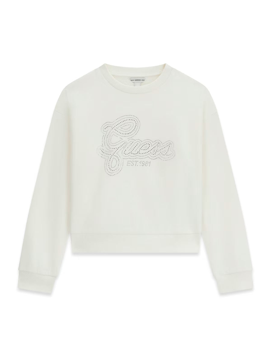 Sweat-shirt Creme / Pérola para Menina - GUESS