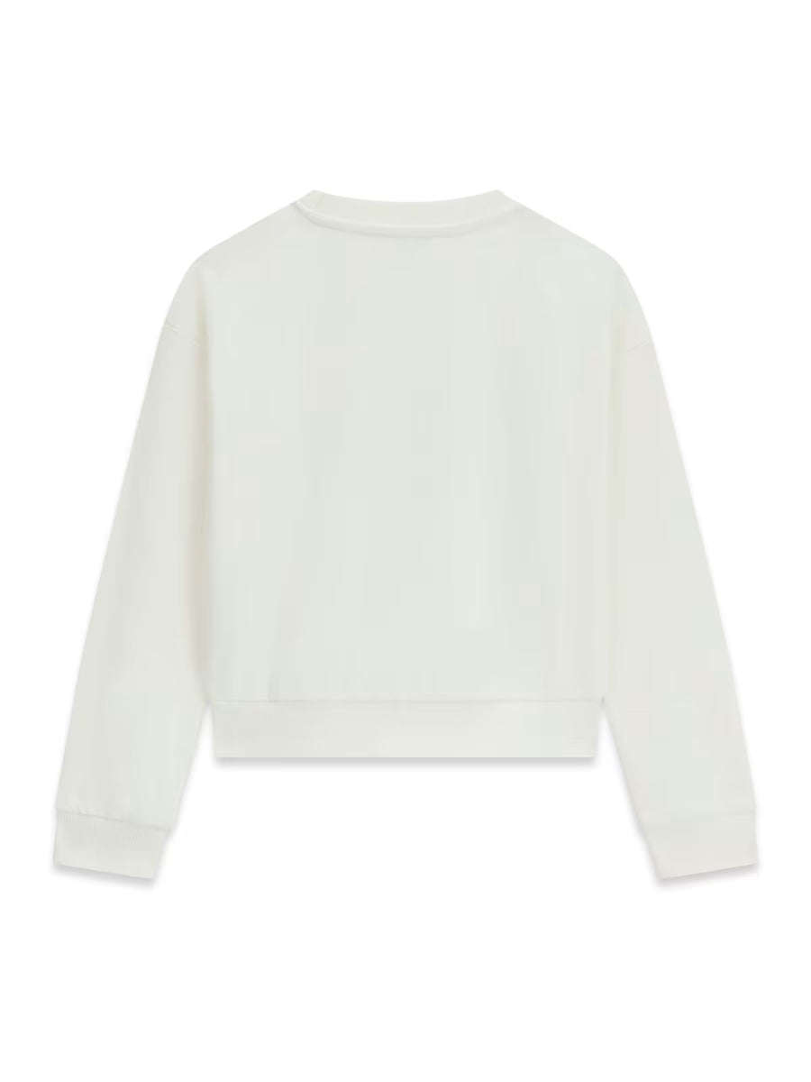 Sweat-shirt Creme / Pérola para Menina - GUESS