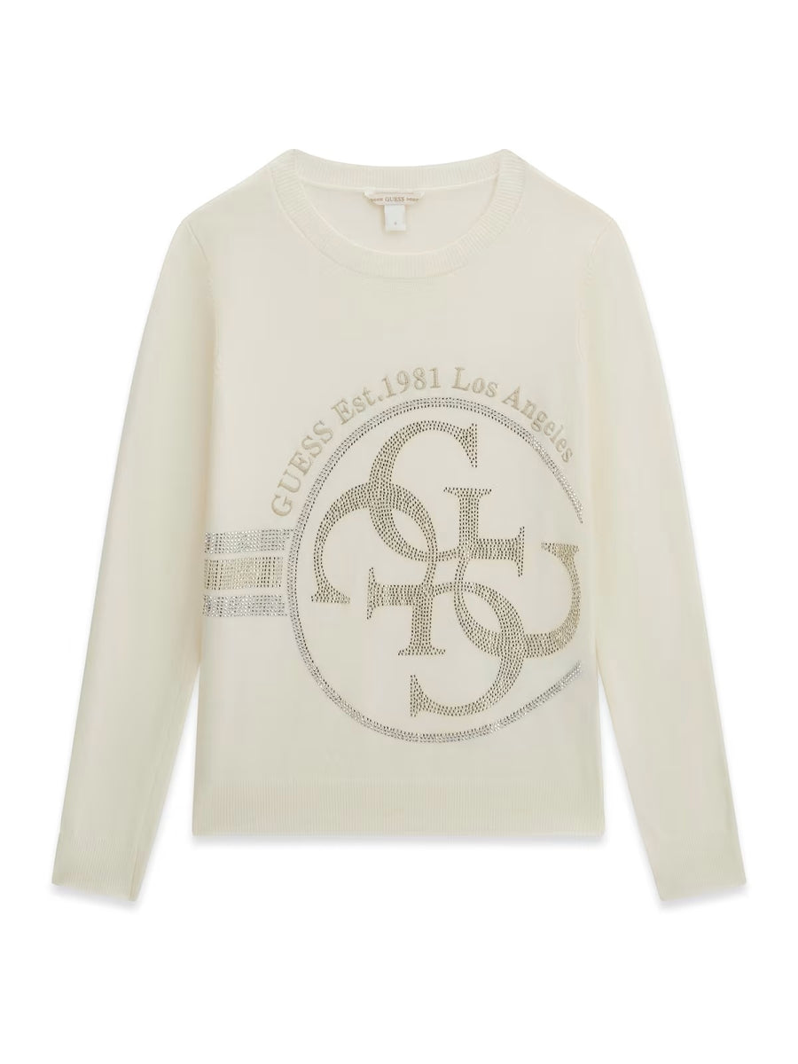 Camisola Creme / Pérola para Menina - GUESS