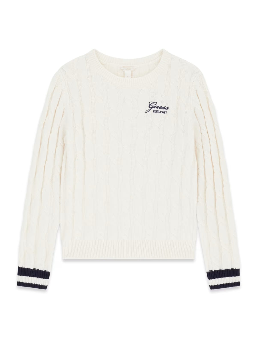 Camisola Creme / Pérola para Menina - GUESS