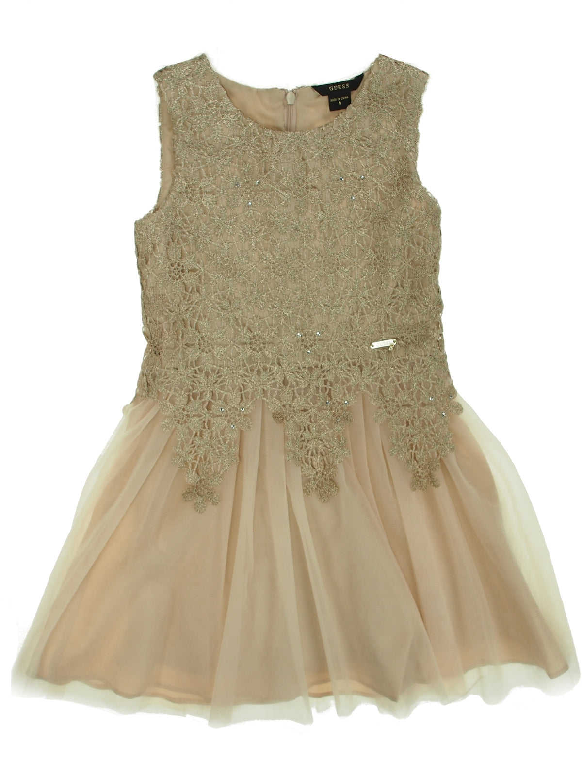 Vestido Bege para Menina - GUESS