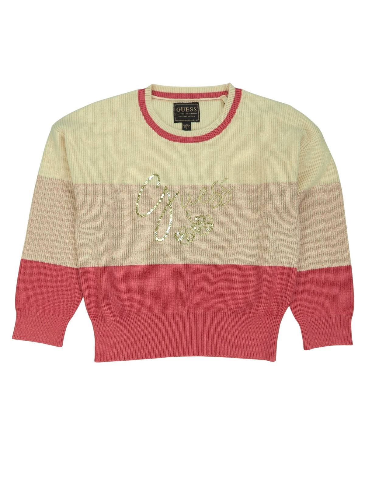 Camisola Rosa Velho para Menina - GUESS