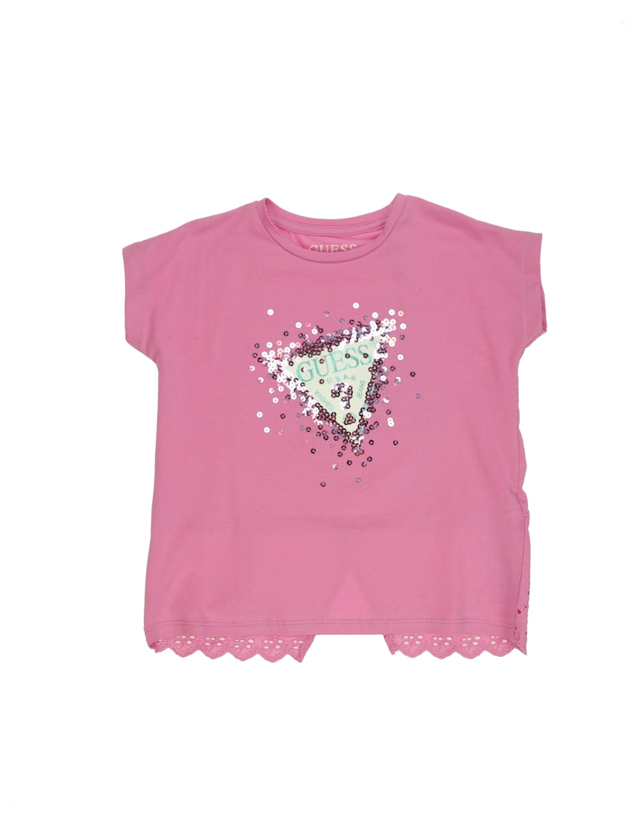T-Shirt Rosa para Menina - GUESS