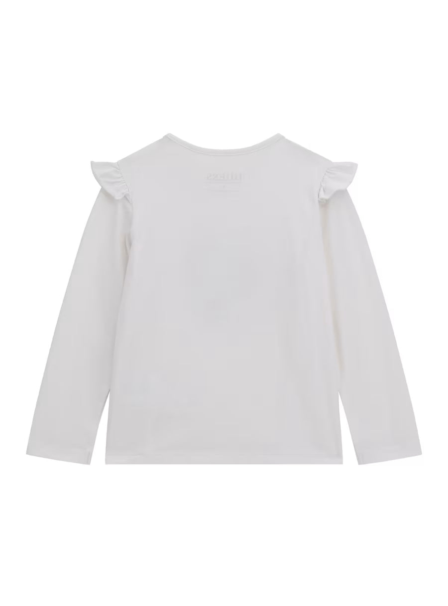 T-shirt M. Comp. Branco para Menina - GUESS