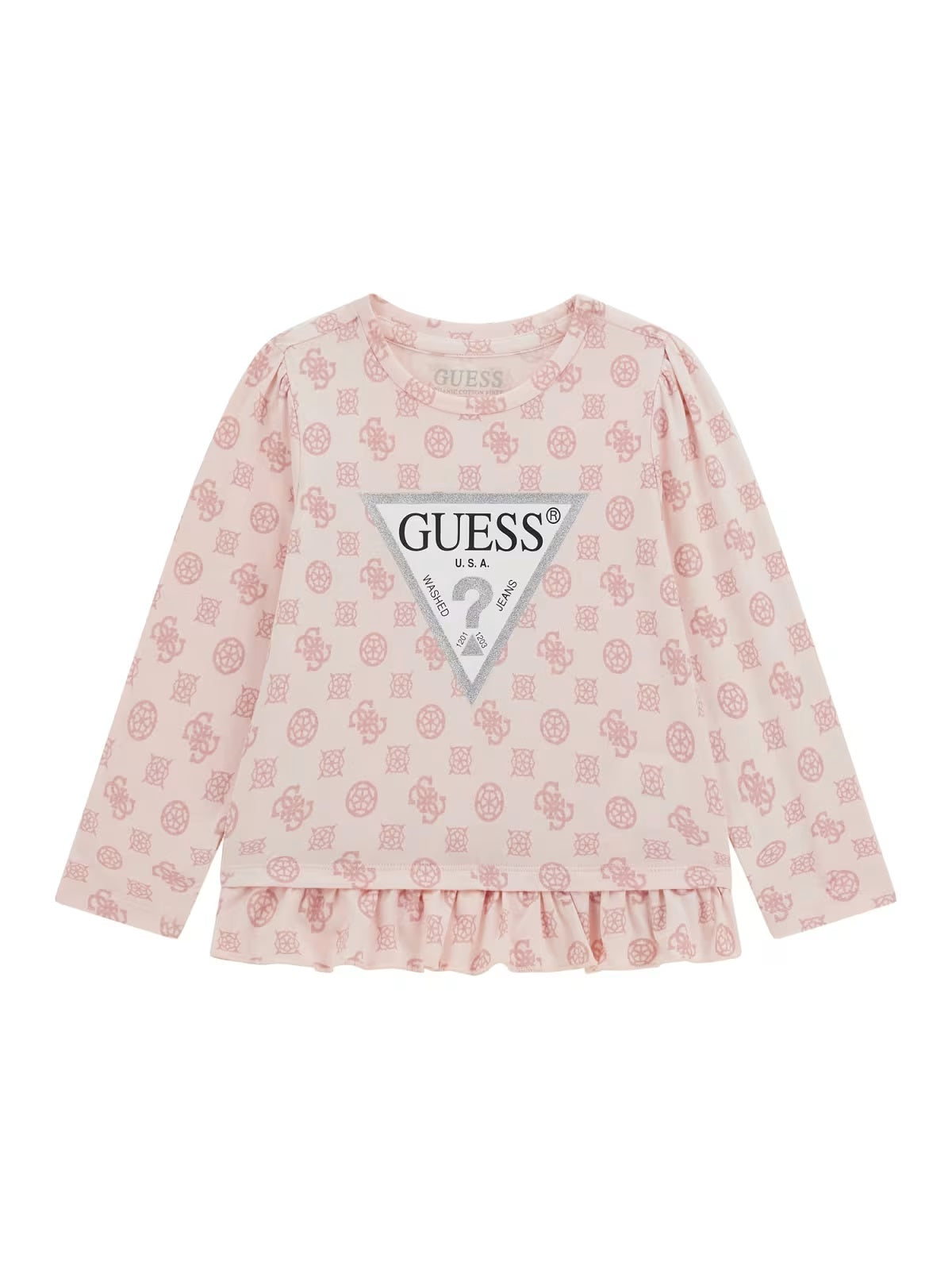 T-shirt M. Comp. Rosa para Menina - GUESS