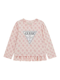 T-shirt M. Comp. Rosa para Menina - GUESS