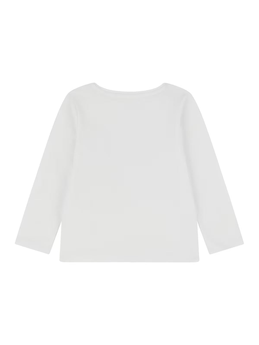 T-shirt M. Comp. Branco para Menina - GUESS