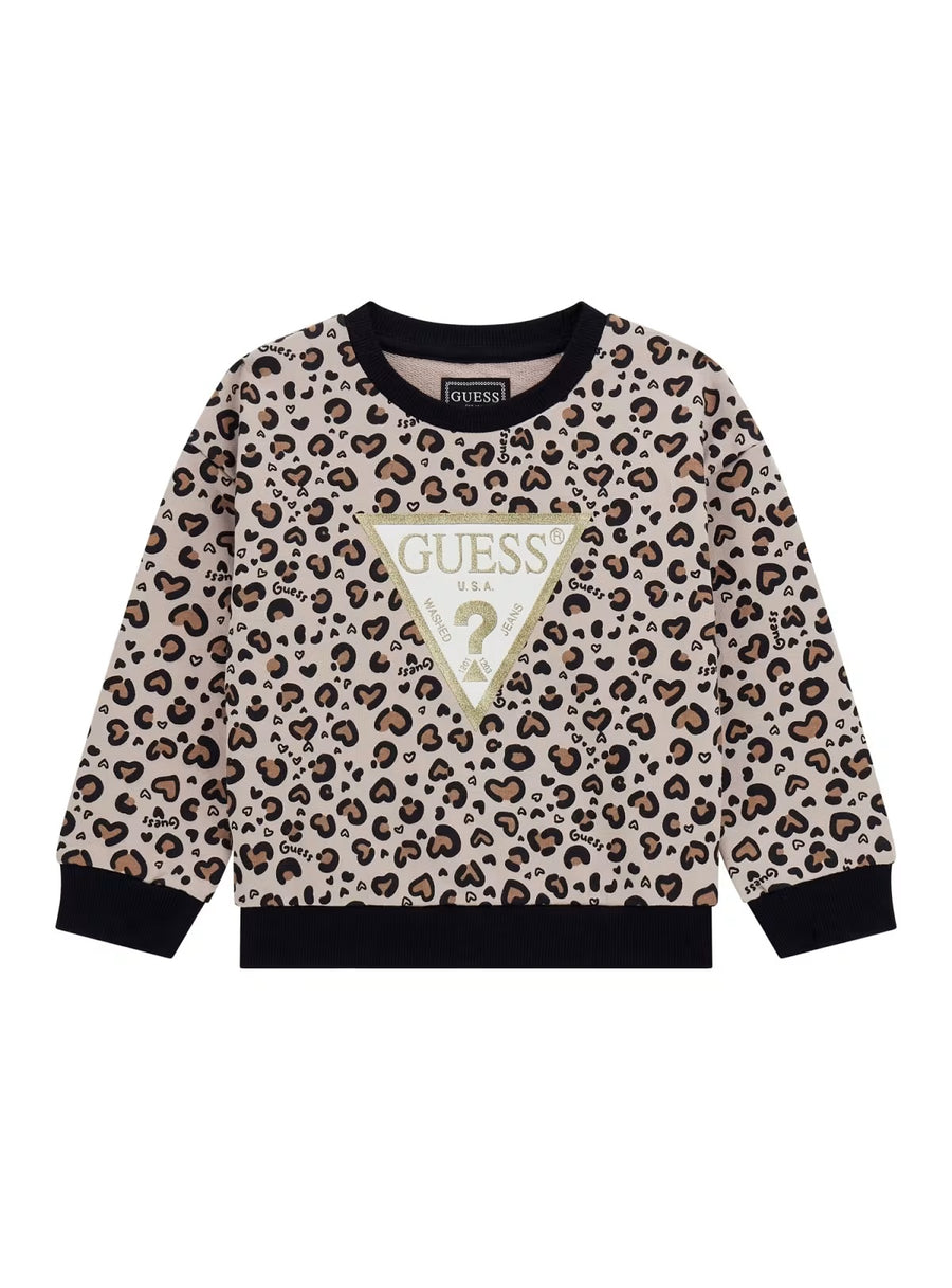 Sweat-shirt Castanho para Menina - GUESS