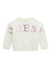 Sweat-shirt Creme / Pérola para Menina - GUESS