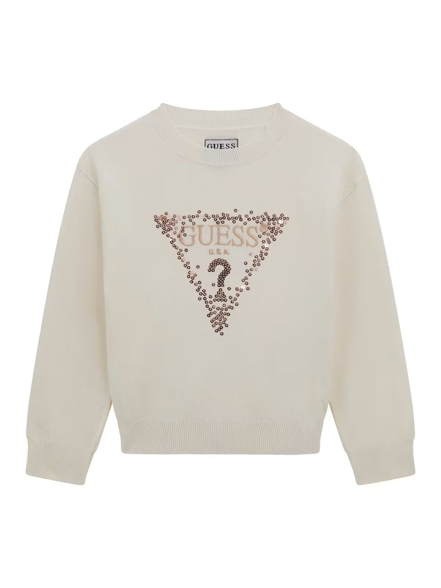 Camisola Creme / Pérola para Menina - GUESS