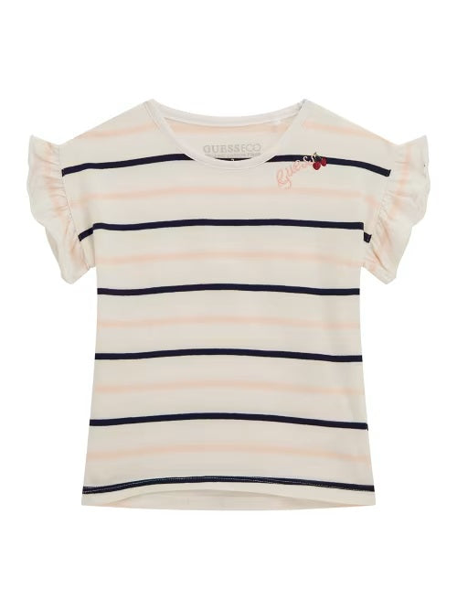 T-shirt Creme / Pérola para Menina - GUESS