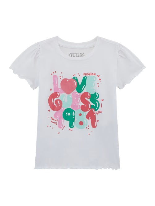 T-shirt Branco para Menina - GUESS