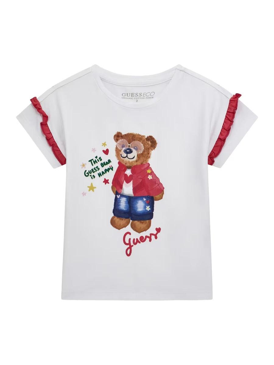 T-shirt Branco para Menina - GUESS