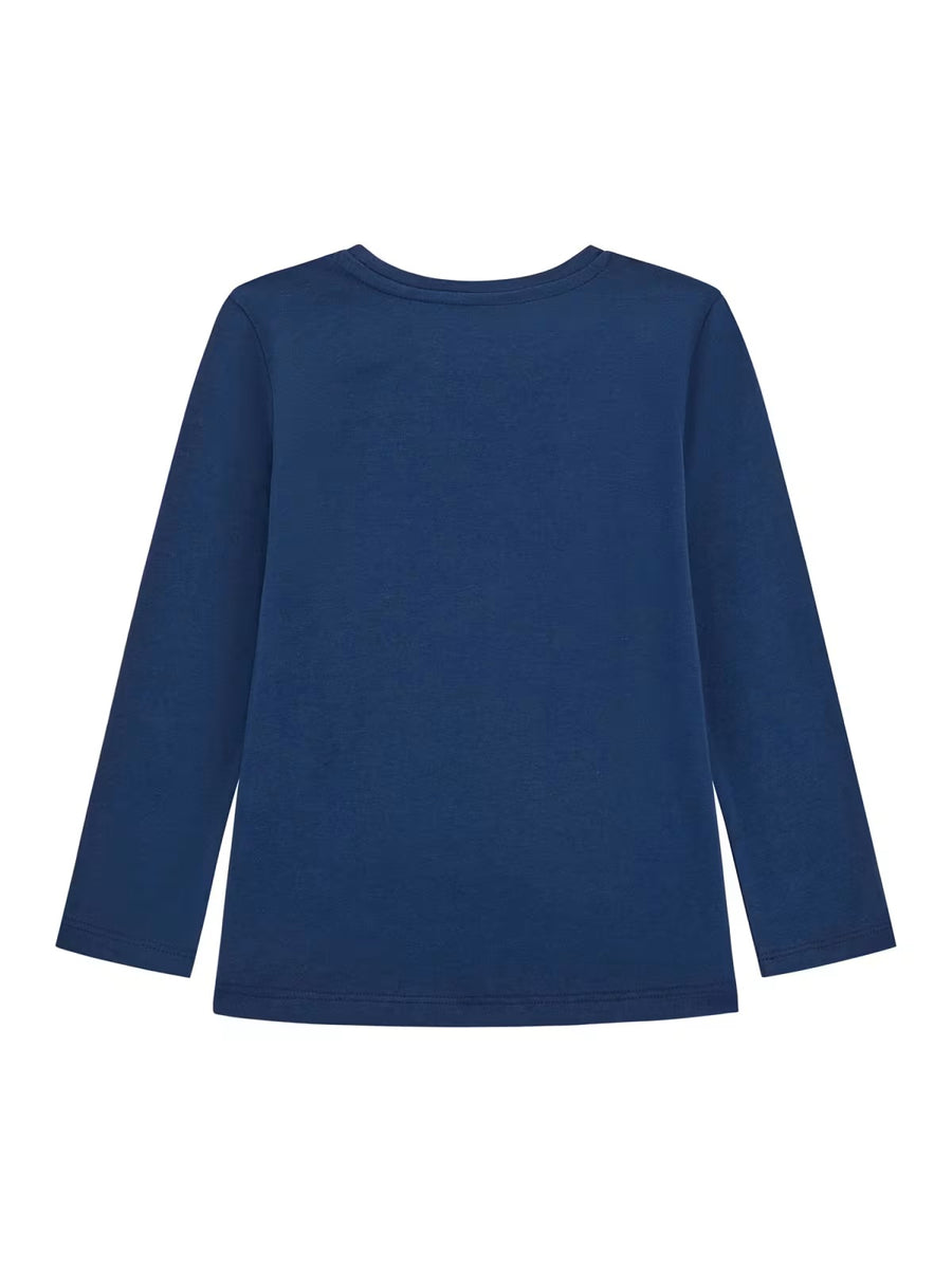 T-shirt M. Comp. Marinho para Menina - GUESS
