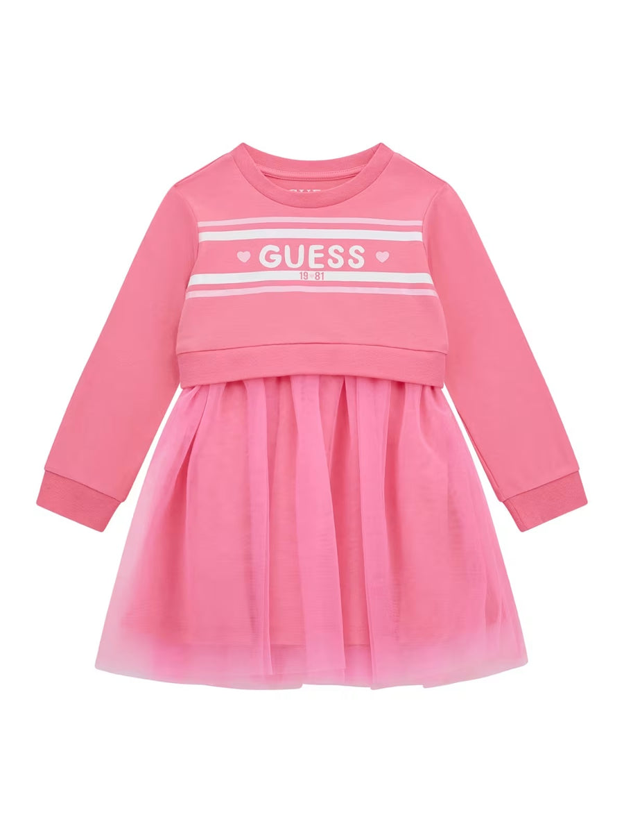 Vestido Rosa para Menina - GUESS
