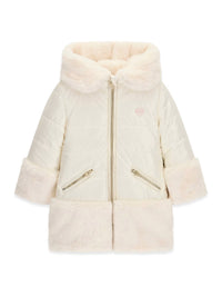 Blusão Creme / Pérola para Menina - GUESS