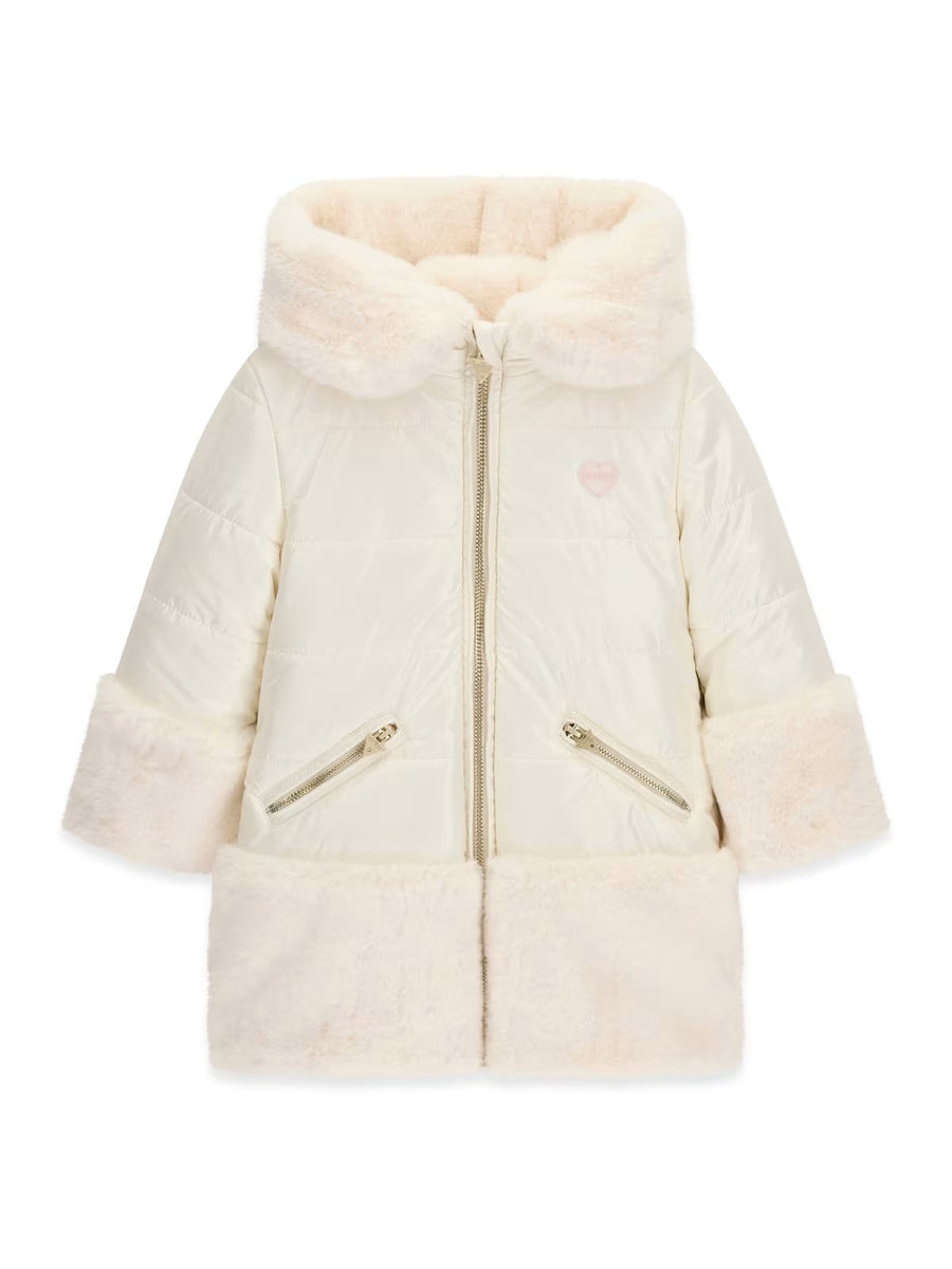 Blusão Creme / Pérola para Menina - GUESS