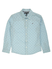 Camisa Celeste para Menino - TOMMY HILFIGER