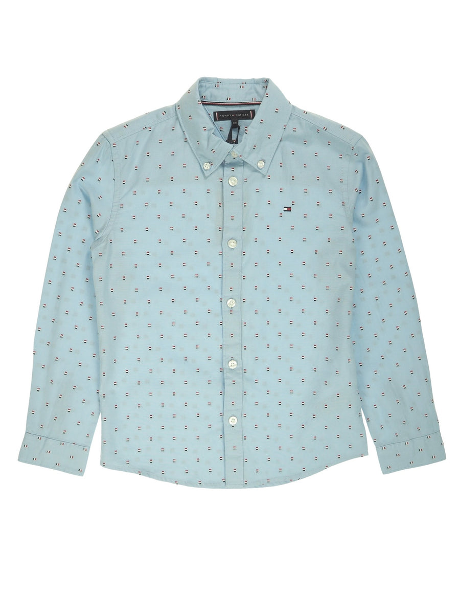 Camisa Celeste para Menino - TOMMY HILFIGER