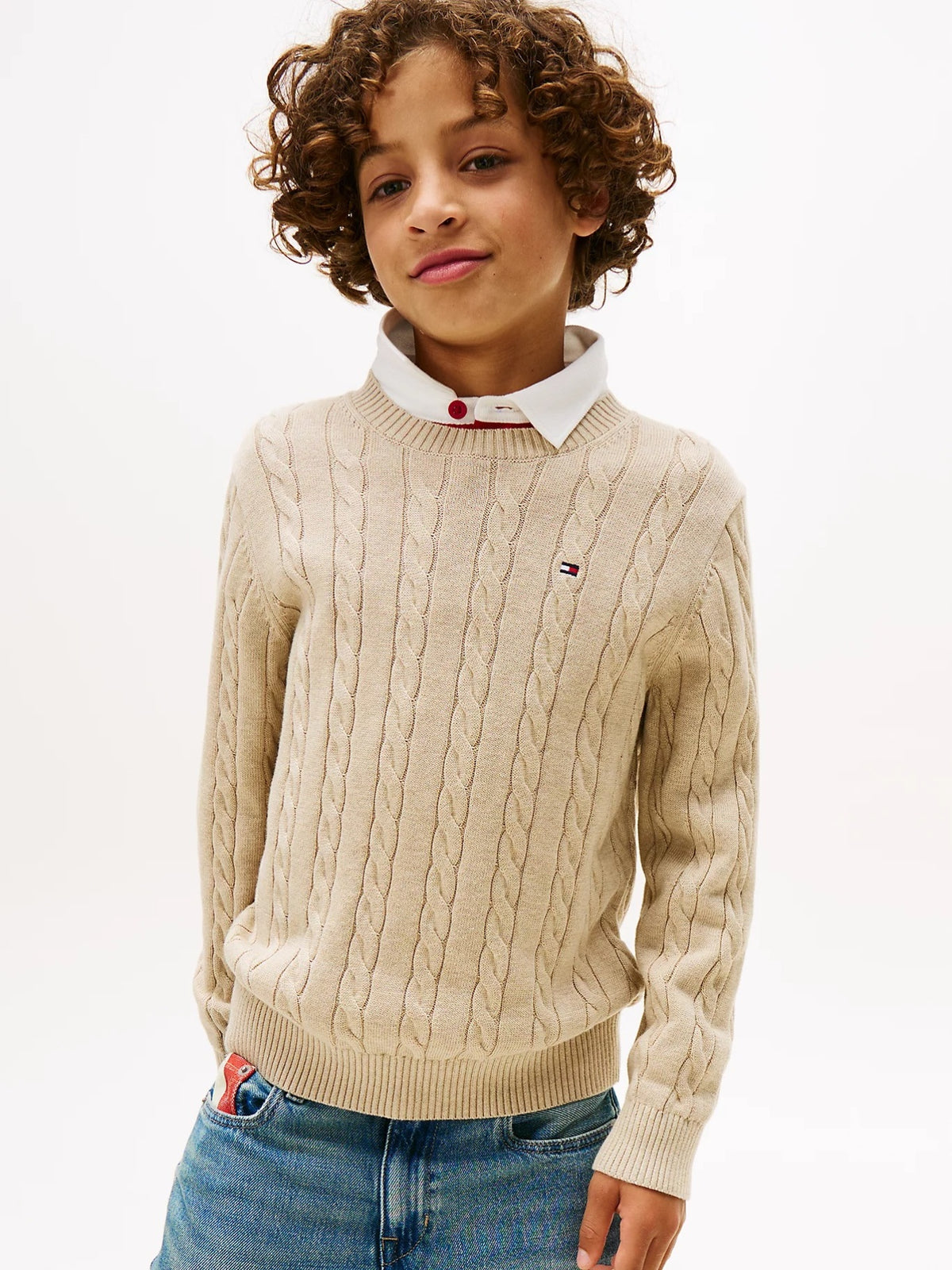 Camisola Bege para Menino - TOMMY HILFIGER