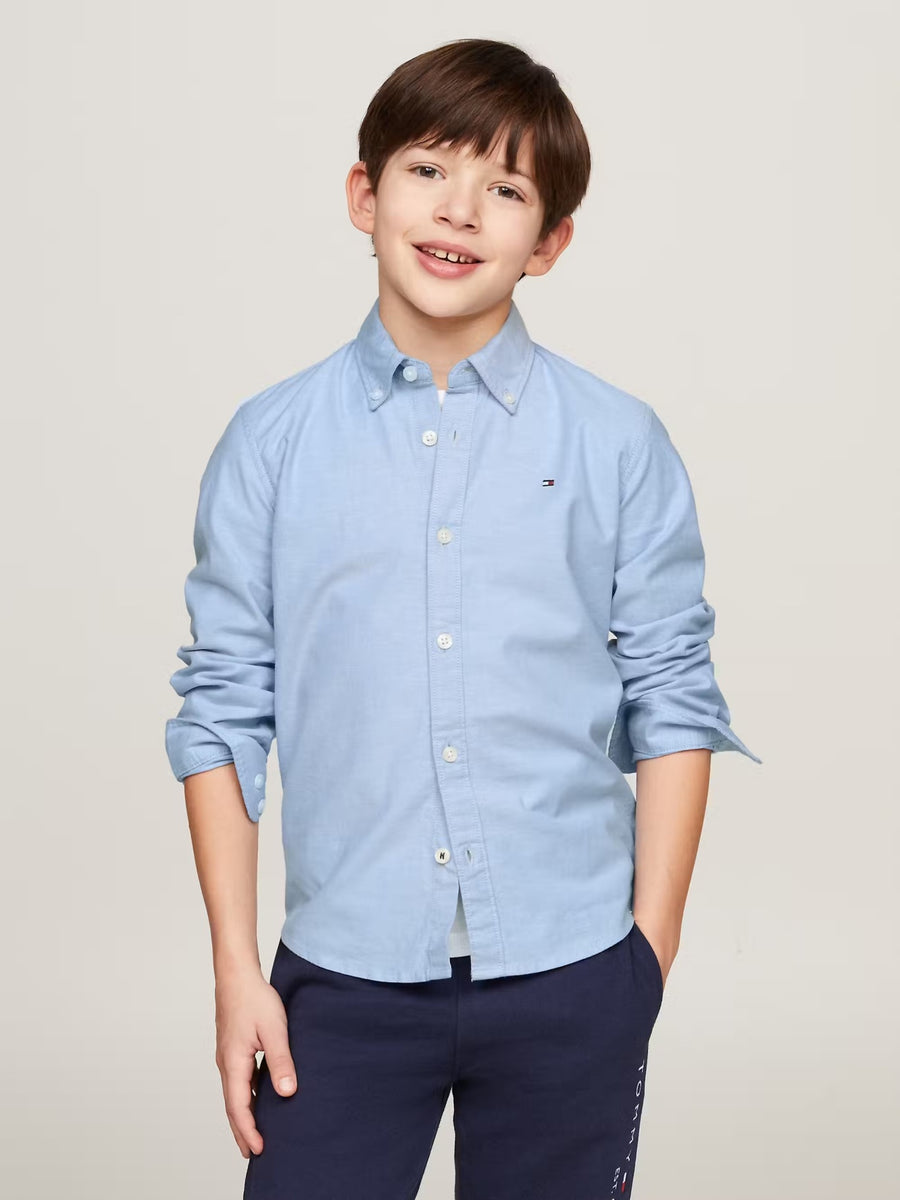 Camisa Celeste para Menino - TOMMY HILFIGER