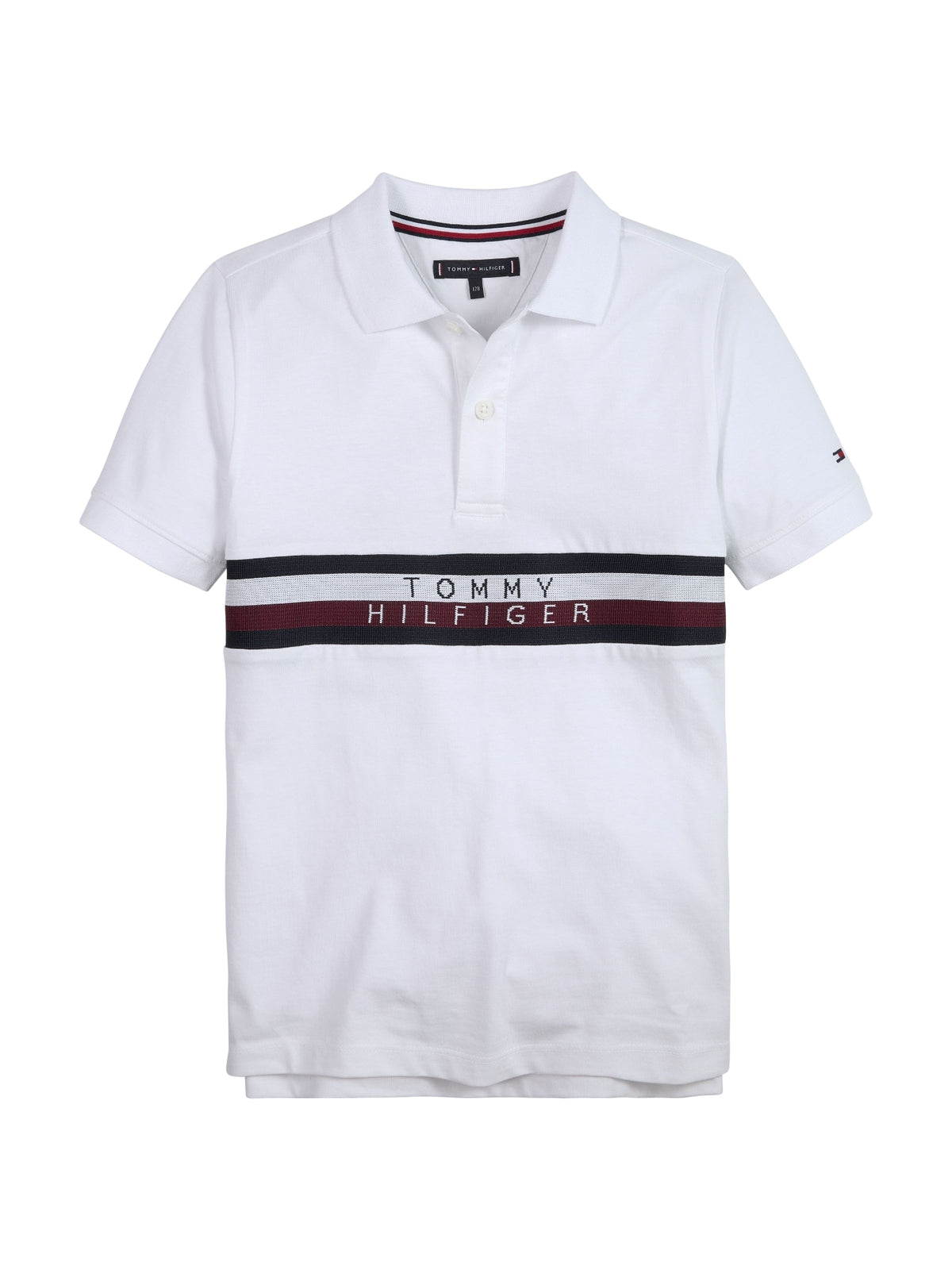 Polo m/ curta Branco para Menino - TOMMY HILFIGER