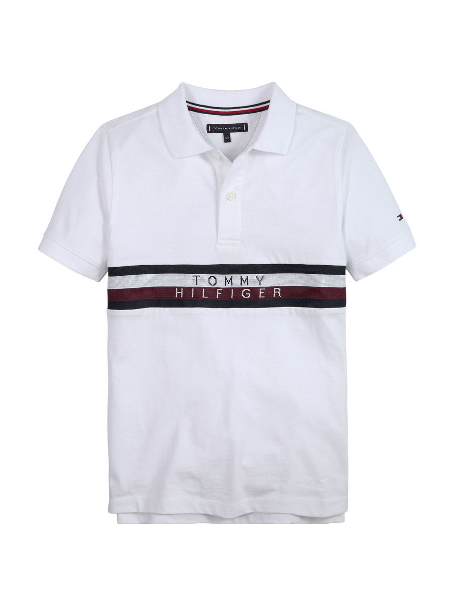 Polo m/ curta Branco para Menino - TOMMY HILFIGER