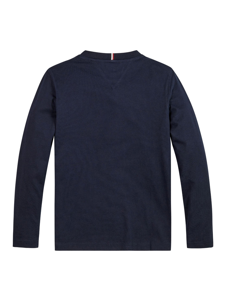 T-shirt m. comp. Marinho para Menino - TOMMY HILFIGER
