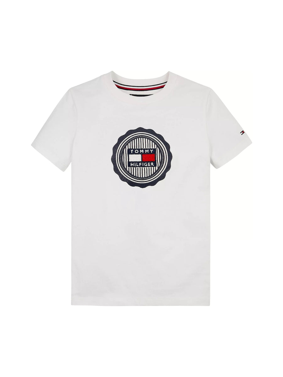 T-shirt Branco para Menino - TOMMY HILFIGER